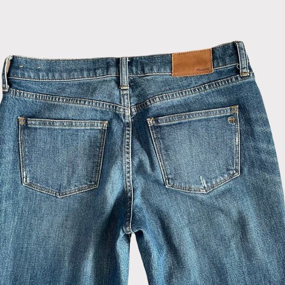 Madewell Womens The Slim Boyjean 26 Brinville Wash: Rip and Repair Edition Basic - Picture 3 of 11